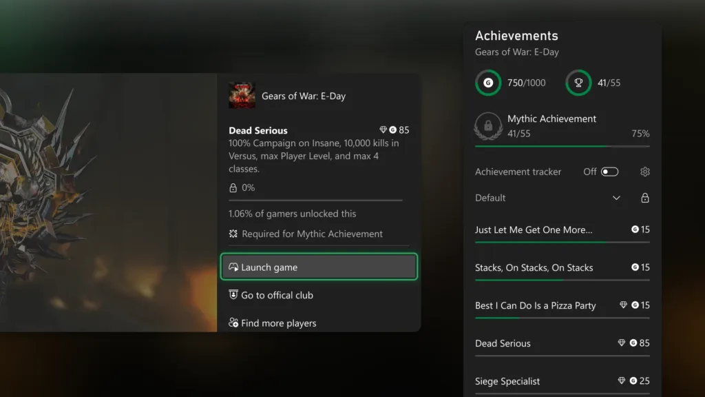 Xbox’tan PlayStation Platin Kupasına Rakip: Mythic Achievements
