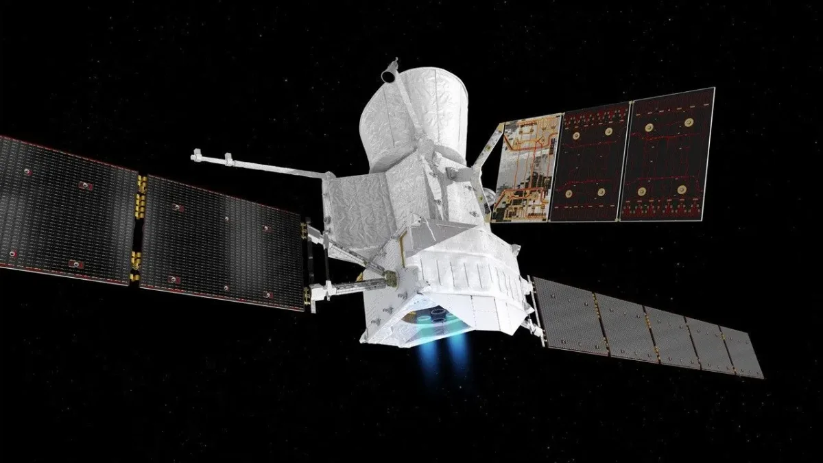 Merkür yörüngesine yaklaşan BepiColombo uzay aracı