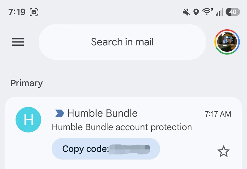 Gmail-copy-code