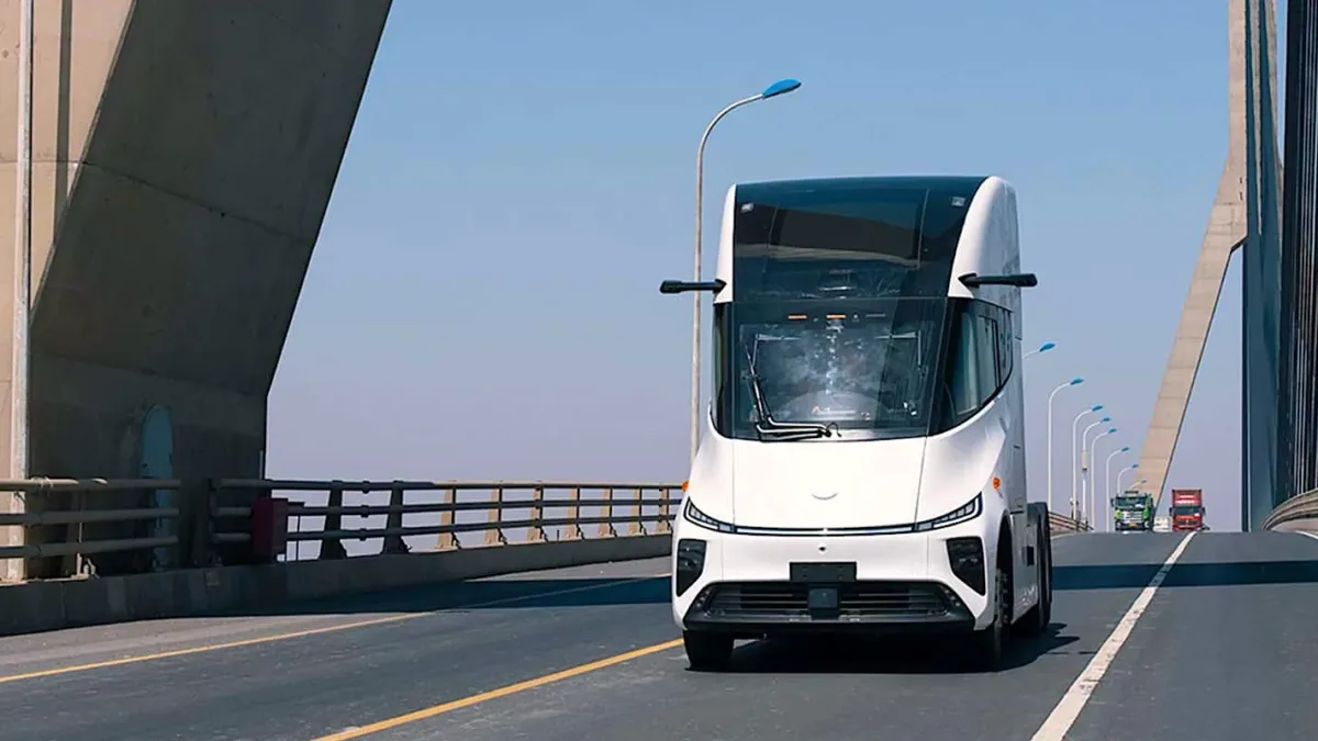 Windrose elektrikli kamyon 3D tasarım görünümü