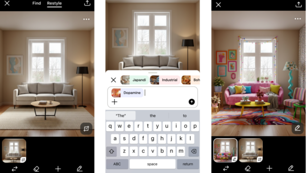 Pinterest’ten yapay zekayla oda tasarımı: Restyle tanıtıldı