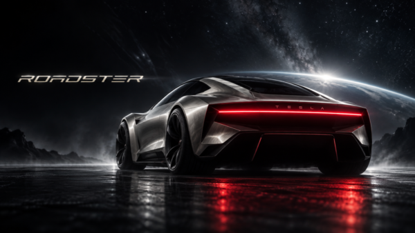Tesla Roadster’ın yeni tanıtımı ‘Cyber’ tasarımın izlerini taşıyor