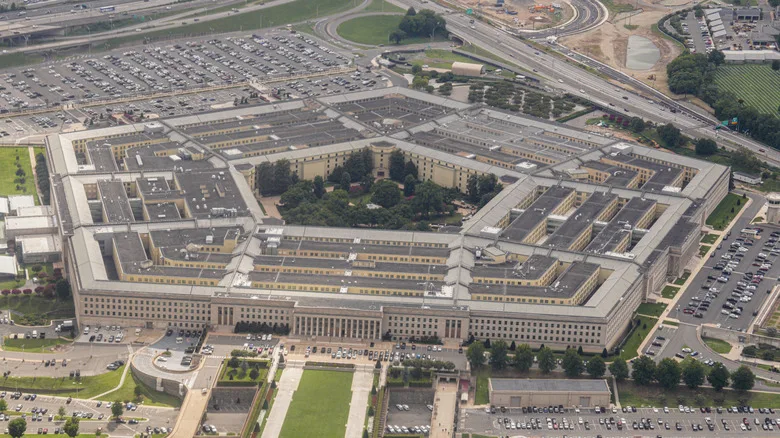 Pentagon'un hava fotoğrafı, ABD Savunma Bakanlığı'nın merkezi.